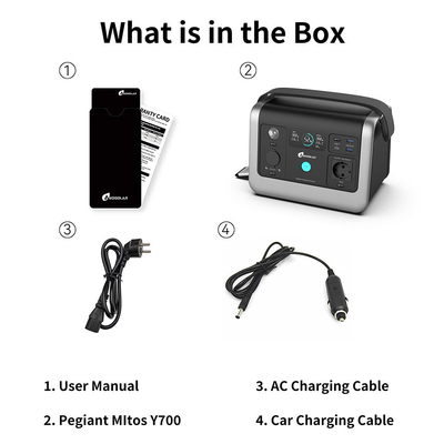 Portable Power Station 500w 700w 1500W 2400W Lifepo4 Solar Energy System for Outdoor