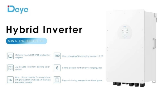 360V Input Voltage Deye SUN-12K-SG04LP3-EU Inverter Essential for Hybrid Solar System