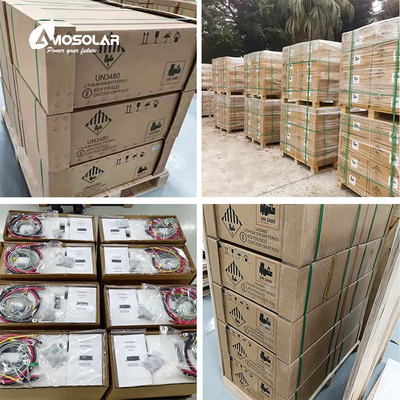 Amosolar Rack-mounted 48V 100Ah/200Ah Lithium Battery for Solar PV System Performance