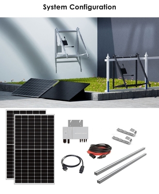 Amosolar Solar Europe Warehouse 600W 800W Balcony Solar Panel System System Integration