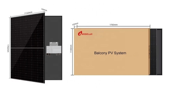 MPPT Controller Amosolar 1000W 600W 800W SolarUnit for Home On Grid Balcony Solar PV System Kit