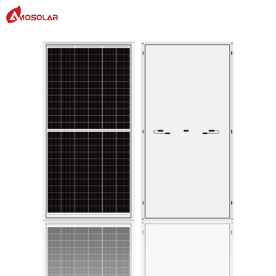 3.2mm Tempered Low Iron Glass Amosolar Half Cells Mono 440watts Residential Solar Panel