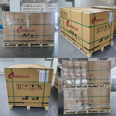 3.2mm Tempered Low Iron Glass Amosolar Half Cells Mono 440watts Residential Solar Panel