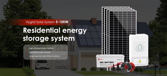 5kw 10kw 15kw 20kw 30kw Hybrid Solar and Wind Energy System with LiFePO4 Lithium Battery