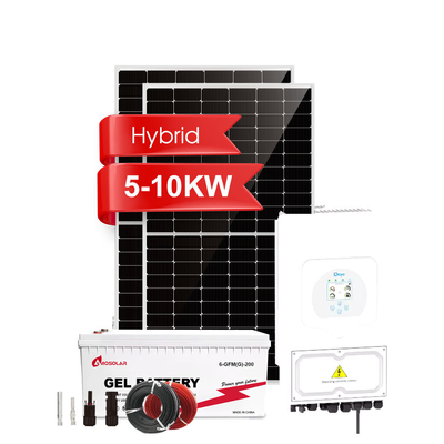 1-50KW Lithium Ion Battery Amosolar Hybrid On-Off Grid Solar Power System Kit for Home