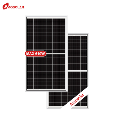 Junction Box IP68 Rated Amosolar 120 Solar Cells 580w 585w 595w 600w 610w Solar Panel