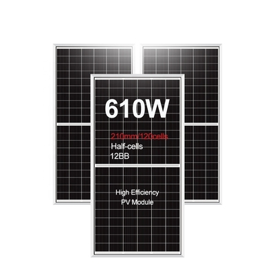Amosolar High Energy Efficiency Solar Panels 595w 600w 605w 's Ground Mounting Option