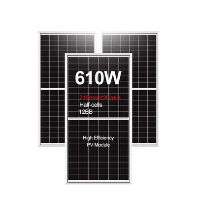 Customizable Solar Panel 580W 590W 600W 610W with Certificate and 210mmx210mm Cell Size