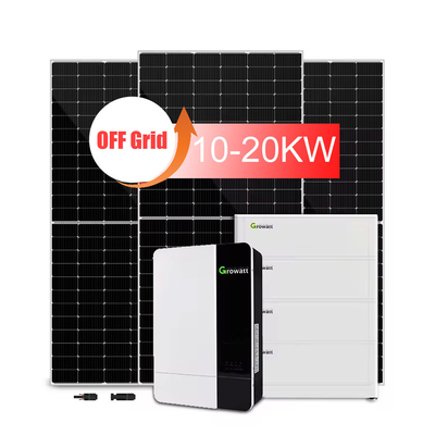 10kW/20kW Off-Grid Solar Power System with Lead-Acid Battery and Monocrystalline Panel