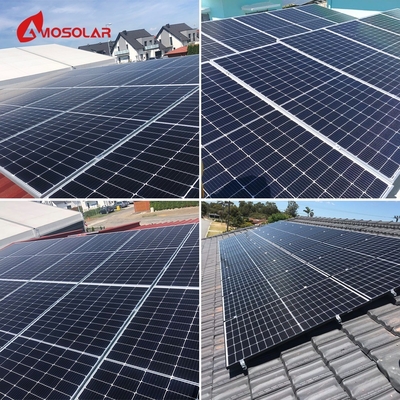 MPPT Controller Amosolar 5kw 10kw Hybrid Solar Panel System with Rechargeable Battery
