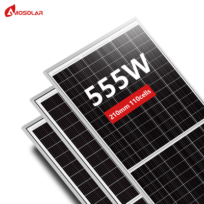 HJT 110cell 535w 540w 545w 550w 555w Solar Panel for Home Electricity Amosolar Good