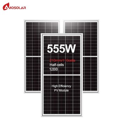 210mm 110 Half-cells 550w 555w Panel Solar from for Solar Power System Guaranteed