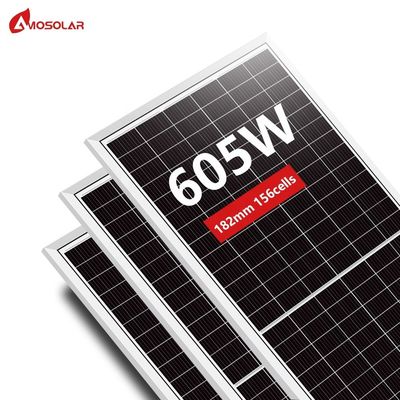 Amosolar Half-cells PERC A Grade Solar Panel 590 Watt 595 Watt 600 Watt for OEM Orders