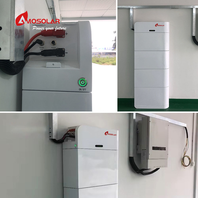 High Voltage Control System Stacked 10.24-25.6kWh Lithium Battery for Solar Energy Storage