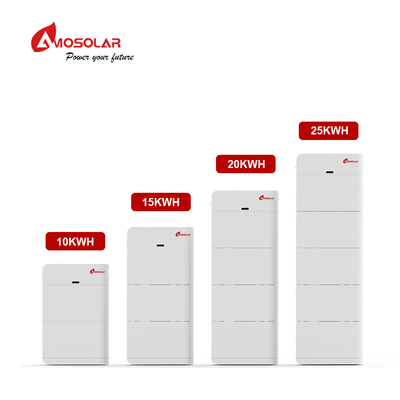 High Voltage Control System Stacked 10.24-25.6kWh Lithium Battery for Solar Energy Storage