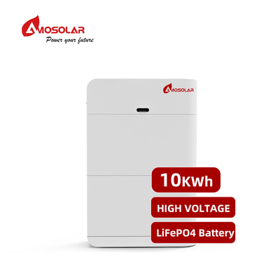 High Voltage Control System Stacked 10.24-25.6kWh Lithium Battery for Solar Energy Storage