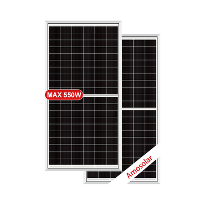 Amosolar Half Cell 525watt 530watt 535watt 540watt 545watt 550watt Bifacial Solar Panel