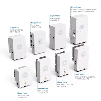 Sun-6k-sg05lp1-eu and Sun-12k-sg04lp3-eu Solar Powmr Hybrid Inverter Suitable for Home