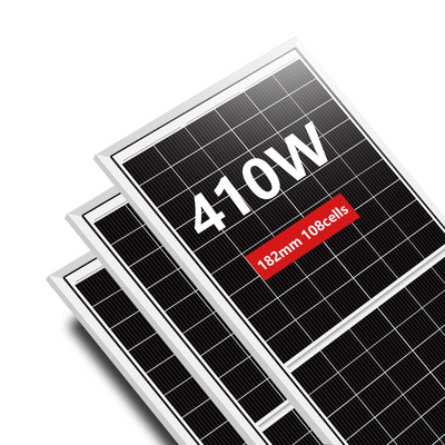 Amosolar 410W Half Cell Monocrystalline Solar Panel with IP68 Rated Junction Box
