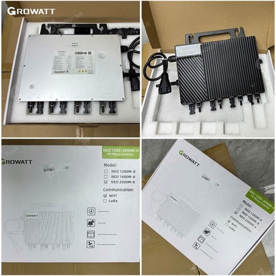 Growatt Solar Panels and 800w 2400w 3000w Hybrid Solar Inverter for On Grid Solar System