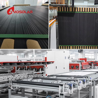 300mm / 300mm Cable Length Full Black Mono N Type Topcon Solar Panels 565w 580w with 144