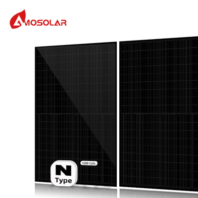 Half Cell Mono 550w 575W 580W 590W N Type Solar Panels for Roof and IP68 Junction Box