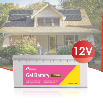 Amosolar Gel Battery 12V 24V 50Ah 100Ah 150Ah 200Ah 250Ah for Solar Storage System