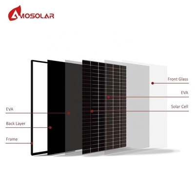 Amosolar 440W 450W 460W 1000W Monocrystalline Solar Panel with IP68 Rated Junction Box