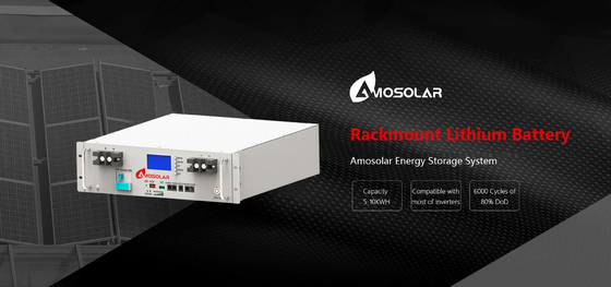 5kwh 10kwh 15kwh Household Smart Energy Storage Lithium Batteries with 100Ah Capacity