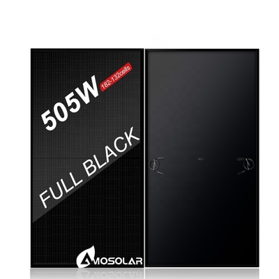 EU Stock 400w 430w 450w 500w 550w All Black Solar Panels with 21.3% Panel Efficiency