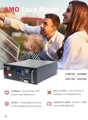Photovoltaic Energy Storage Lithium Battery 12v 24v 48v 100ah 200ah with Performance