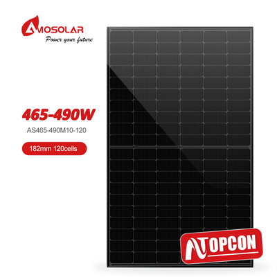 Anodized Aluminium Alloy Frame 182mmx182mm 120 Cell Half Cell Mono N type Solar Panels