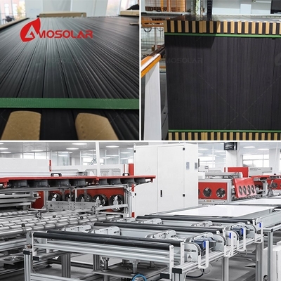 Anodized Aluminium Alloy Frame 182mmx182mm 120 Cell Half Cell Mono N type Solar Panels