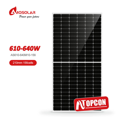 Monocrystalline N Type TOPCON Solar Panels 610W 620W 630W 640W for Solar Power System