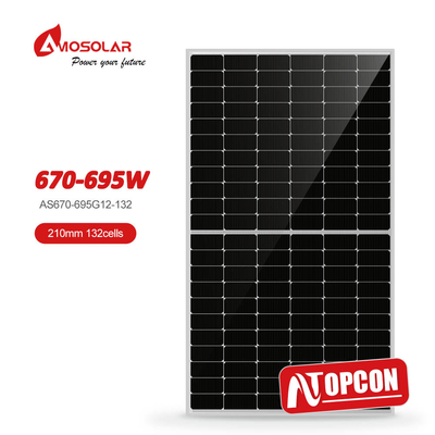 Amosolar 210mmx210mm Monocrystalline Solar Panels with N-TYPE Cell Size A Grade PV Module
