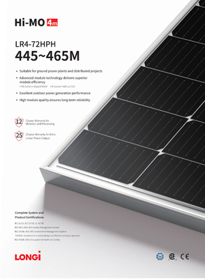 IP68 Rated Junction Box Longi Trina JA Jinko 600W 550W 450W 660W 700W Solar Panel with 25