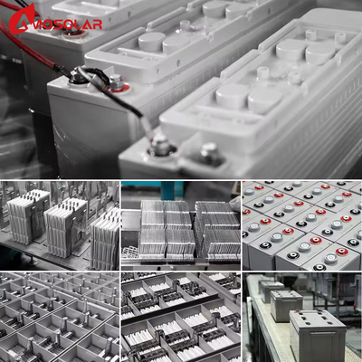 Amosolar Gel Battery 12V 100Ah 200Ah Dependable for Solar Power Systems and Inverters