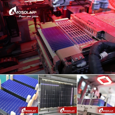 Amosolar Half Cut 182mm Cell 565w 570w 575w 580w 585w 590w PV Panel for Solar System