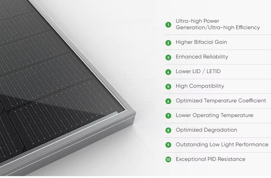 Jinko 550W 700W 630W 610W 585WW 620W 580W 500W Bifacial Solar Panel for Full System
