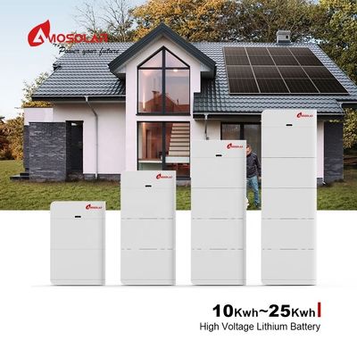 Stackable Amosolar High Voltage 20kwh 400V 50ah LiFePO4 Home Solar Battery Module Pack
