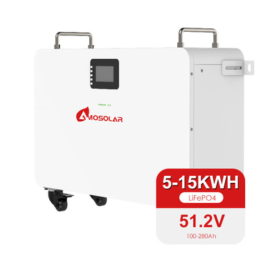 51.2V Energy Storage 5kwh 10kwh Lifepo4 Lithium Battery For Solar Systems By Amosolar