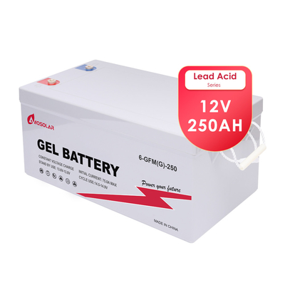 Amosolar Deep Cycle Gel Solar Battery 12V100AH for Backup Power Energy Storage System