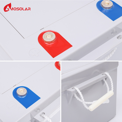 Amosolar Deep Cycle Gel Solar Battery 12V100AH for Backup Power Energy Storage System