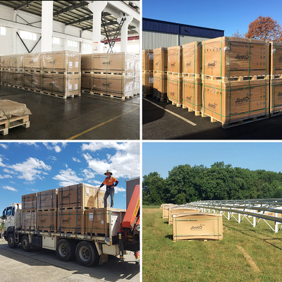 Jinko Tier 1 590W 585W 580W Solar Panels in TOPCON Technology and Double Glass Pallet