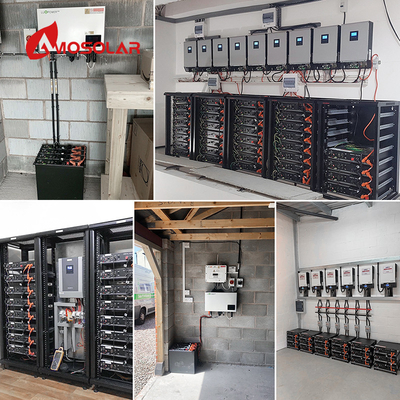 Amosolar 48V 51.2V 100AH 200AH Rack-Mounted Lithium Li-Ion Battery