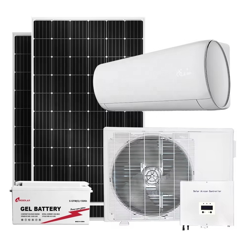 DC AC DUAL POWER Solar Panel Air Conditioner 18000btu 24000btu 9000btu 12000btu for Home