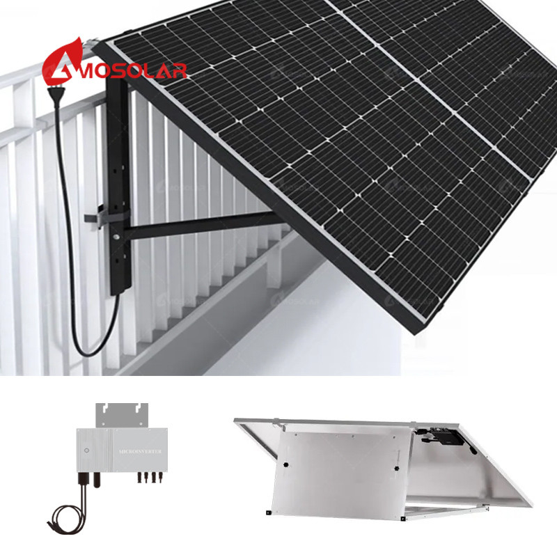 MPPT Solar Panels Support System for Balcony Amosolar On Grid Hybrid 800w 1000w 1200w