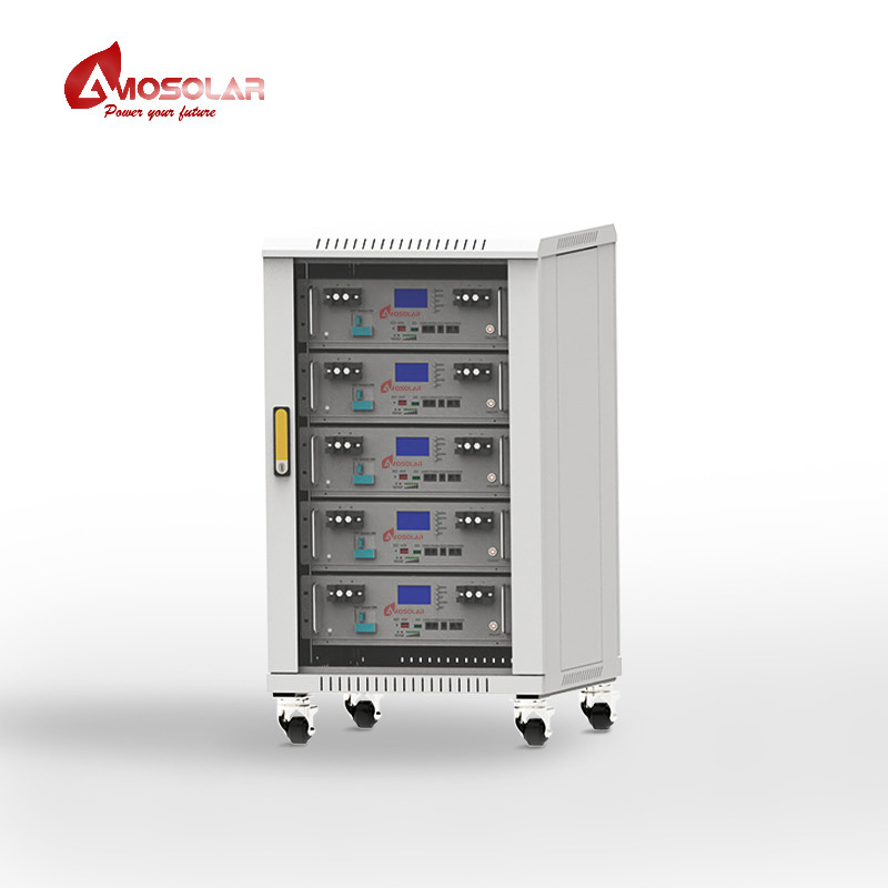Amosolar Rack-mounted 48V 100Ah/200Ah Lithium Battery for Solar PV System Performance