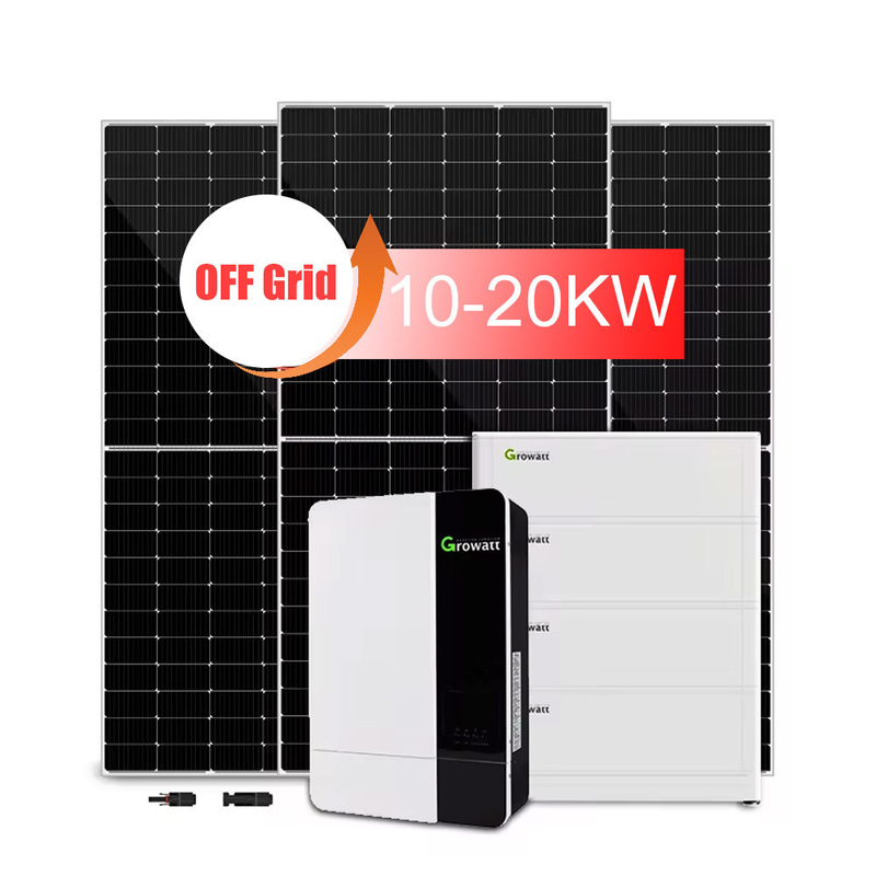 10kW/20kW Off-Grid Solar Power System with Lead-Acid Battery and Monocrystalline Panel