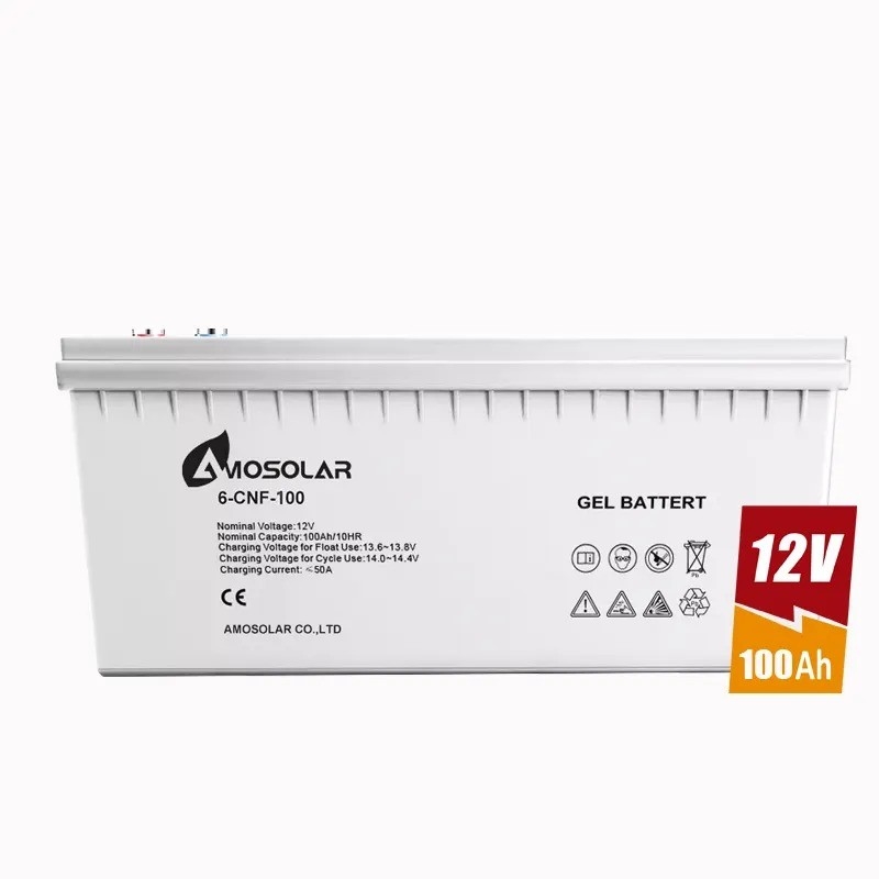 12V 65Ah 70Ah 75Ah 100Ah 200Ah Deep Cycle Gel Battery with 1500 Times Cycle Life